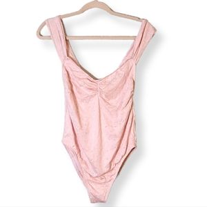 NWOT Dippin' Daisy's one piece swimsuit in Rosewater Eyelet OTO